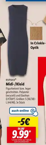 Lidl Esmara midi-/kleid Angebot