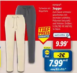 Lidl Esmara jogger Angebot
