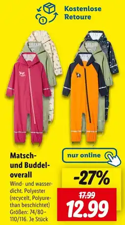 Lidl Matsch- und buddeloverall Angebot