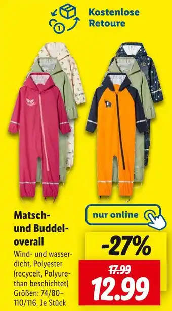 Lidl Matsch- und buddeloverall Angebot