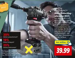 Lidl Parkside akku drehschlagschrauber 20 v Angebot