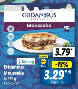 Lidl Eridanous moussaka Angebot