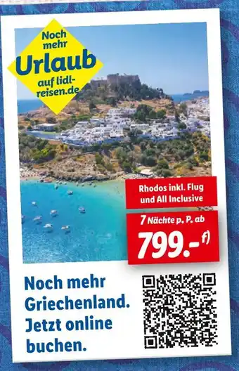 Lidl Lidl reisen griechenland urlaub Angebot