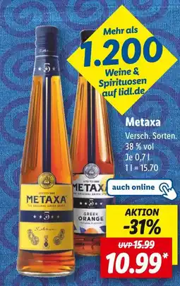 Lidl Metaxa metaxa Angebot