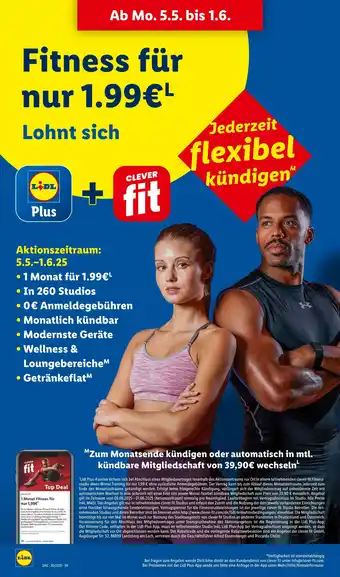Lidl Lidl plus fitness für nur 1.99€ Angebot