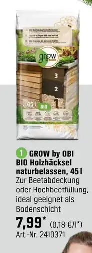 OBI Grow by obi bio holzhäcksel naturbelassen, 45 l Angebot