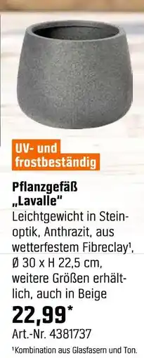 OBI Pflanzgefäß „lavalle“ Angebot