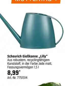 OBI Scheurich gießkanne „lilly“ Angebot