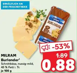 Kaufland MILRAM Burlander Angebot