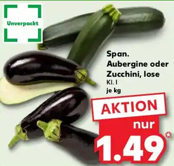 Kaufland Span. Aubergine oder Zucchini, lose Angebot
