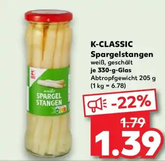 Kaufland K-CLASSIC Spargelstangen Angebot
