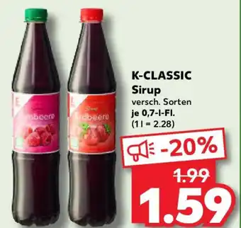 Kaufland K-CLASSIC Sirup Angebot