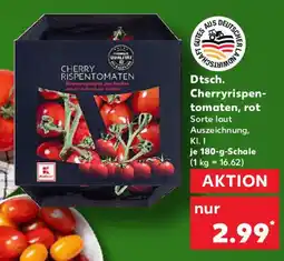 Kaufland Dtsch. Cherryrispen- tomaten, rot Angebot