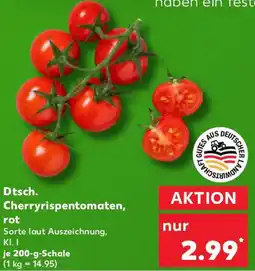 Kaufland Dtsch. Cherryrispentomaten, rot Angebot