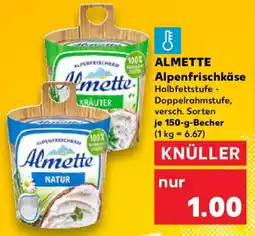 Kaufland ALMETTE Alpenfrischkäse Angebot