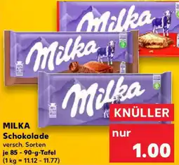 Kaufland MILKA Schokolade Angebot