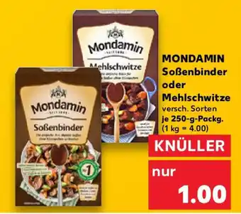 Kaufland MONDAMIN Soßenbinder oder Mehlschwitze Angebot