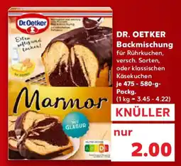 Kaufland DR. OETKER Backmischung Angebot
