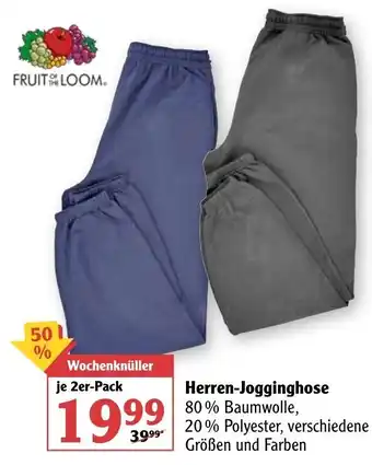 Globus Fruit of the Loom Herren Jogginghose Angebot