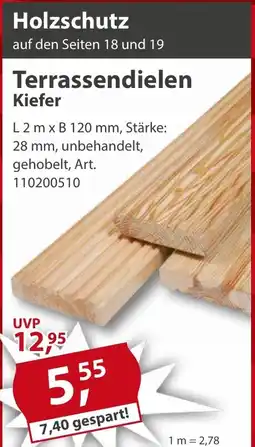 Sonderpreis Baumarkt Terrassendielen Kiefer Angebot