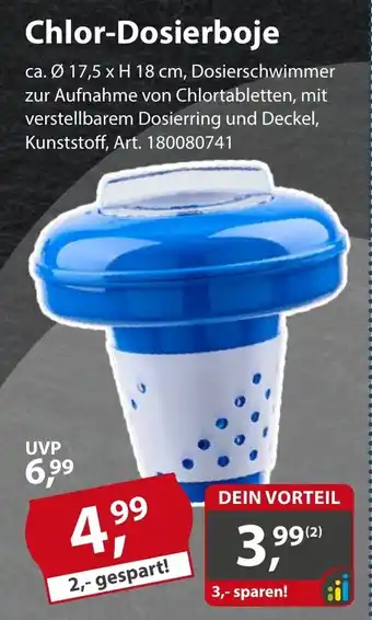 Sonderpreis Baumarkt Chlor-Dosierboje Angebot