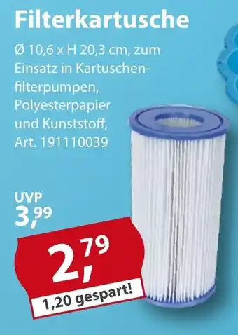 Sonderpreis Baumarkt Filterkartusche Angebot