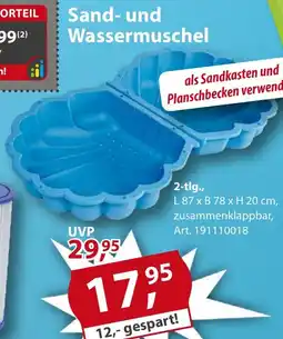 Sonderpreis Baumarkt Sand- und Wassermuschel Angebot