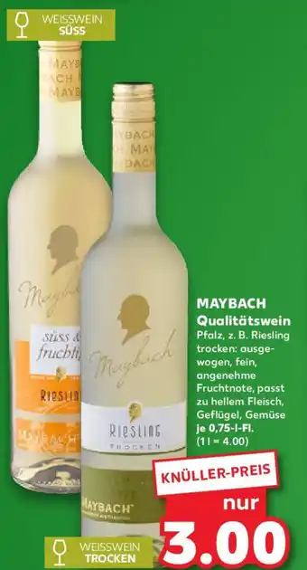 Kaufland MAYBACH Qualitätswein Angebot