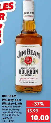 Kaufland JIM BEAM Whiskey oder Whiskey-Likör Angebot