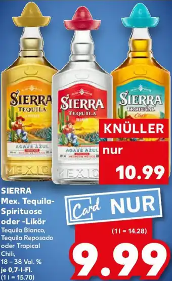 Kaufland SIERRA Mex. Tequila- Spirituose oder -Likör Angebot
