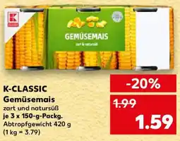 Kaufland K-CLASSIC Gemüsemais Angebot