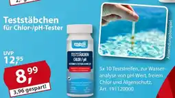 Sonderpreis Baumarkt medi POOL Teststäbchen für Chlor-/pH-Tester Angebot