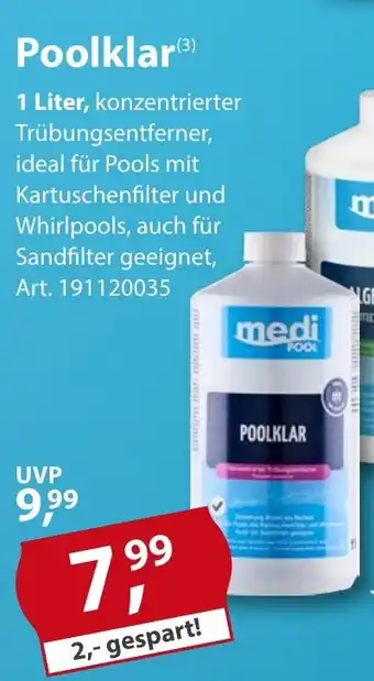 Sonderpreis Baumarkt medi POOL Poolklar Angebot