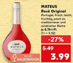 Kaufland MATEUS Rosé Original Angebot