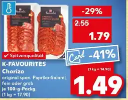 Kaufland K-FAVOURITES Chorizo Angebot