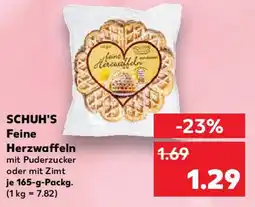 Kaufland SCHUH'S Feine Herzwaffeln Angebot