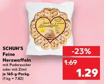 Kaufland SCHUH'S Feine Herzwaffeln Angebot
