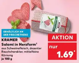 Kaufland KRAMER Salami in Herzform Angebot