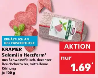 Kaufland KRAMER Salami in Herzform Angebot