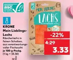Kaufland KRONE Mein Lieblings- Lachs Angebot