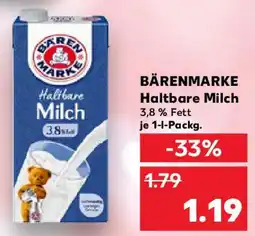 Kaufland BÄRENMARKE Haltbare Milch Angebot