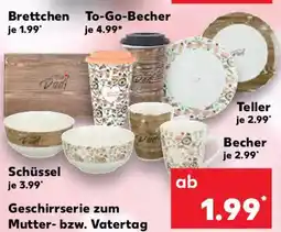 Kaufland Geschirrserie zum Mutter- bzw. Vatertag Angebot