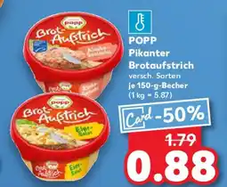 Kaufland POPP Pikanter Brotaufstrich Angebot