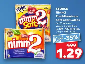 Kaufland STORCK Nimm2 Fruchtbonbons, Soft oder Lollies Angebot