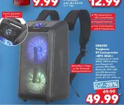 Kaufland DENVER Tragbarer BT-Lautsprecher BPS356K Angebot