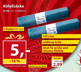 Sonderpreis Baumarkt Abfallsäcke Angebot