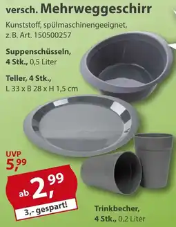 Sonderpreis Baumarkt versch. Mehrweggeschirr Angebot