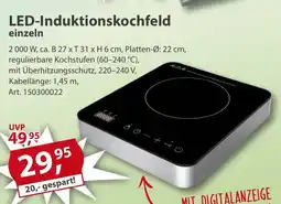 Sonderpreis Baumarkt LED-Induktionskochfeld einzeln Angebot