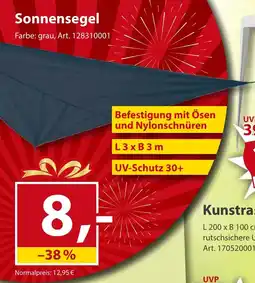 Sonderpreis Baumarkt Sonnensegel Angebot