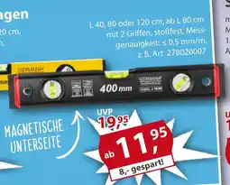 Sonderpreis Baumarkt GERMANIA versch. Wasserwaagen Angebot